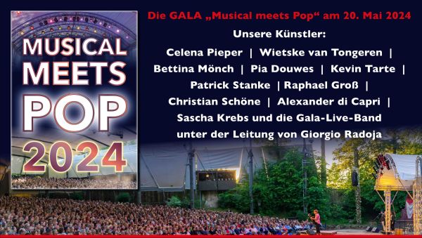 Besetzung der Musical meets Pop Gala 2024 in Tecklenburg
